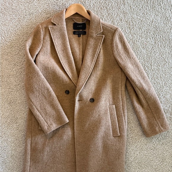 J. Crew Camel Italian Wool Size 6 Coat - Picture 6 of 6